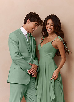 front James Matcha Structured Stretch Dress Pants