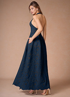 Solenne Navy Maxi Dress image4