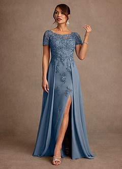Azazie Alva vestidos de madre de la novia Vestido de Crepúsculo de Encaje de Corte en A image4