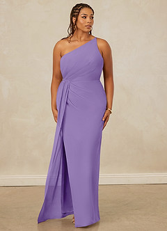 Christian Siriano Bridal for Azazie 1003 Bridesmaid Dresses Tahiti Sheath One Shoulder Chiffon Dress image10