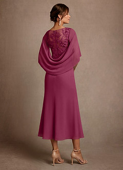 Azazie Forums Mother of the Bride Dresses Mulberry A-Line Lace Dress image2