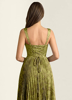 Simone Brun Mousse Robe trapèze corset en dentelle image5