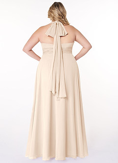 Azazie Fifi Bridesmaid Dresses White Alabaster A-Line Strapless Chiffon Convertible Dress image13