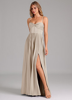 Azazie Tyla Bridesmaid Dresses Frost A-Line Sweetheart Neckline Stretch Satin Dress image4
