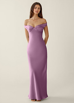 Gwendonme Wisteria Satin Crystal Linen Prom Dress image4