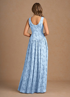 Lunara Powder Blue Maxi Dress image2
