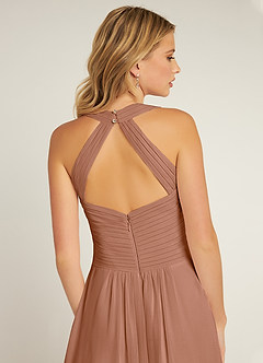 Azazie Claudia Bridesmaid Dresses Bronzer A-Line Sweetheart Neckline Chiffon Dress image6