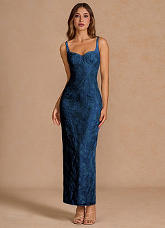 Vestido Azul Marino Oscuro Largo Odette image4