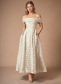Maelys Cream Midi Dress image2