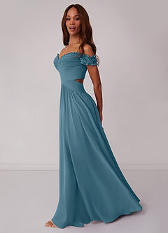 Barbie ♥ Azazie Bridesmaid Dresses Bermuda A-Line Off the Shoulder Chiffon Convertible Dress image3