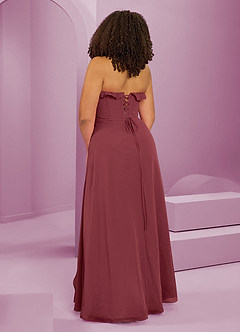 Barbie ♥ Azazie Bridesmaid Dresses Merlot A-Line Sweetheart Neckline Chiffon Dress image13