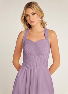 Azazie Claudia Bridesmaid Dresses Wisteria A-Line Sweetheart Neckline Chiffon Dress image5