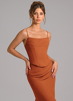 Azazie Sorrel Suknie dla druhen Syrena Gorset Szyfon Do ziemi Sukienka image8