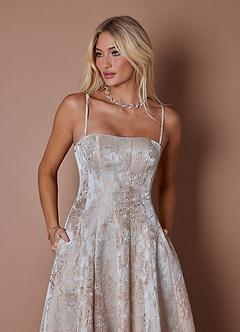 Lory Gold Taupe Gown image3