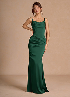 Vestido Verde Esmeralda Largo Sorrel image5