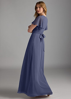 Azazie Zaniah Bridesmaid Dresses Stormy A-Line Chiffon Dress image7