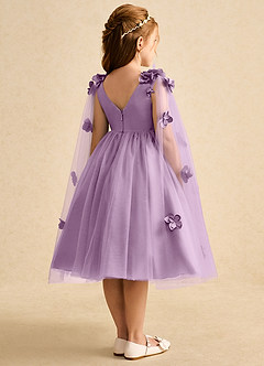 Azazie Staria Flower Girl Dresses Wisteria Ball-Gown Ruched Tulle Dress image9