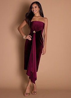 vestido Meio-dia Vinho Glorie image1