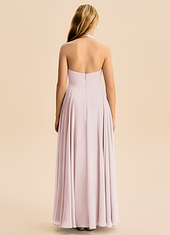Azazie Kady Junior Blushing Pink A-Line Sweetheart Neckline Chiffon Dress image2