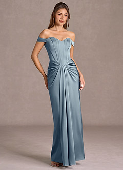 vestido Maxi Pó Azul Lorelei image3