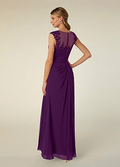 Azazie Libby Mère de la mariée Robes Robe Trapèze en Mousseline de soie Paillettes en forme de coquille Grain De Raisin image4