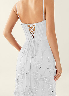 Lavinia White 3D Flowers Corset Beading Maxi Dress image6