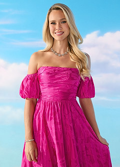 Vestido Barbie Rosa Midi Barbie™ ❤ AZAZIE 4003 image4