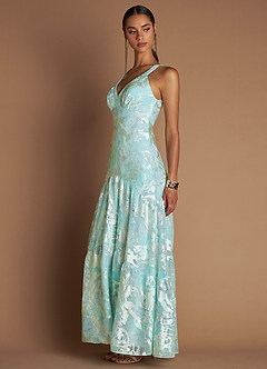 Maxi jurk Elsa Aquamarijn image7