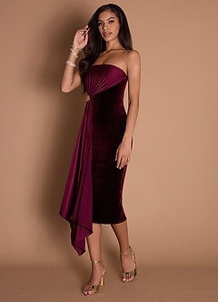 vestido Meio-dia Vinho Glorie image5
