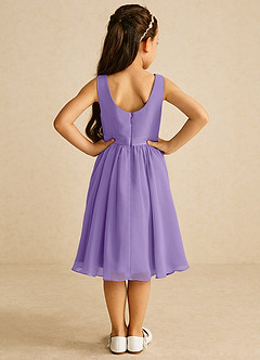 Azazie Ari Flower Girl Dresses Tahiti A-Line Sleeveless Chiffon Dress image6