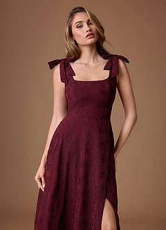 Julissa Dark Merlot Maxi Dress image4