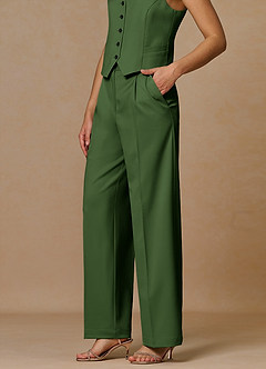 front Rowan Olive Refined Weave Performance pants