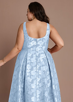 Briac Powder Blue A-line Midi Dress image14