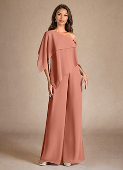 Azazie Halima Mother of the Bride Dresses MAI TAI Jumpsuit/Pantsuit Side Slit Chiffon Dress image5