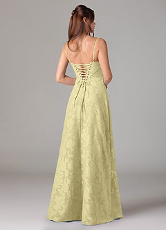 Azazie Valentine Bridesmaid Dresses Lemon Sorbet A-Line Sweetheart Neckline Floral Burnout Dress image5
