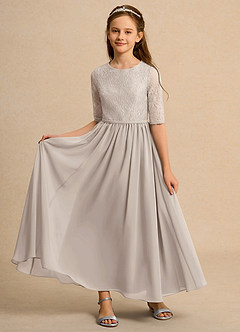 Azazie Pippin Junior Formal Flower Girl Klänningar Klä A-Line i Spets image6