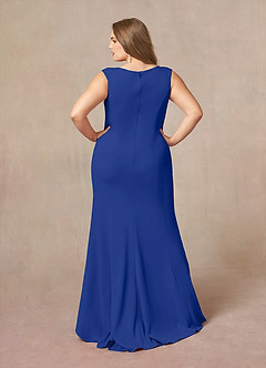 Azazie Juliane Mère de la mariée Robes Robe Sirène en Dentelle Paillettes Bleu Roi image7