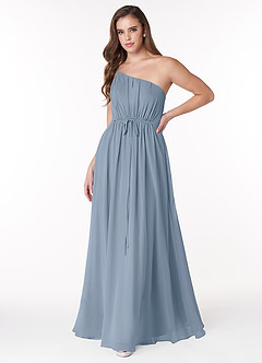 Azazie Hoya Final Sale Flowy One Shoulder Chiffon Bridesmaids Dress image1