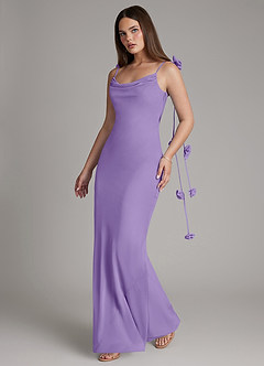 Azazie Kalico Bridesmaid Dresses Tahiti Mermaid Pleated Chiffon Dress image7