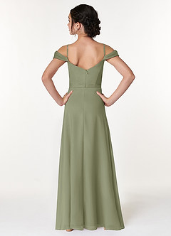 Azazie Alivia Junior Klänning av A-Line i Chiffong Av axeln image2