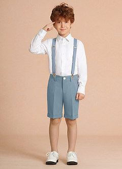 front Oliver Azul Claro Conjunto de 3 piezas de pantalones cortos para niño