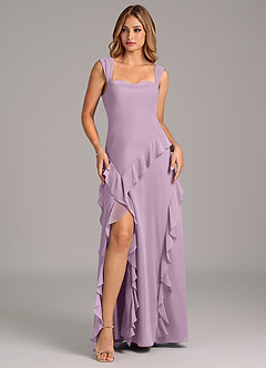 Azazie Sloane Bridesmaid Dresses Wisteria A-Line Sweetheart Neckline Chiffon Dress image1