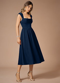Dana Navy Midi Dress image4
