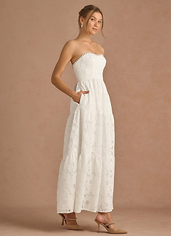 Élise White Maxi Dress image4