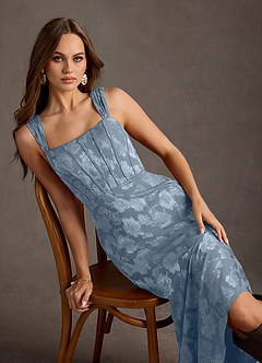 Alice Dusty Blue Maxi Dress image2