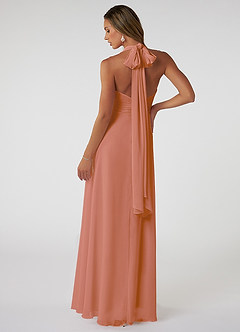 Azazie Fifi Bridesmaid Dresses MAI TAI A-Line Strapless Chiffon Convertible Dress image3