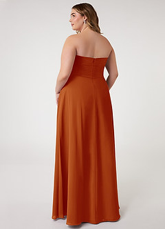 Azazie Arabella Allure Final Sale Paprika A-Line Sweetheart Neckline Chiffon Convertible Dress image17