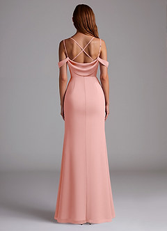 Azazie Callan Bridesmaid Dresses Rosette Mermaid Pleated Chiffon Convertible Dress image2