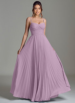 Azazie Catie Bridesmaid Dresses Wisteria A-Line Sweetheart Neckline Chiffon Dress image3