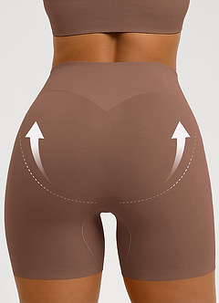 front High Waist Tummy Control Seamless Shapewear Shorts